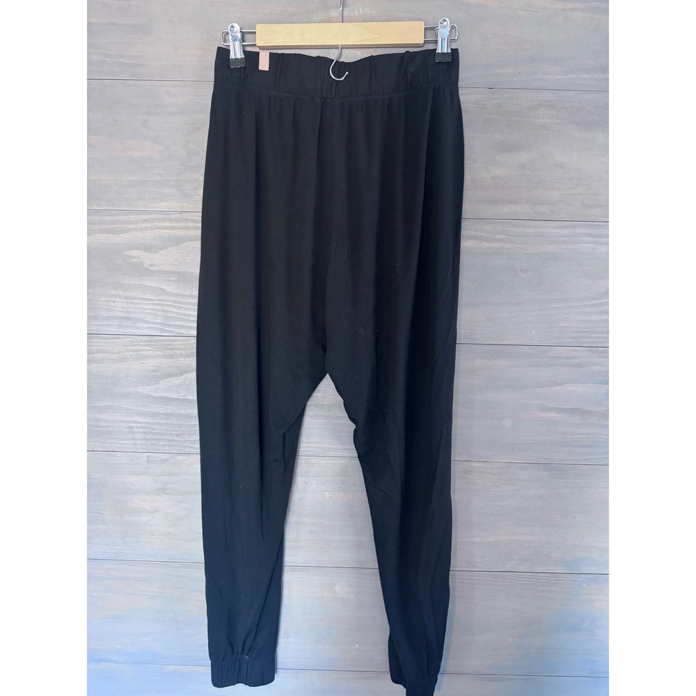 Lunya Soft Draped Jogger Black Relaxed Drop Crotch Lounge Pants Small‎ - Picture 5 of 6